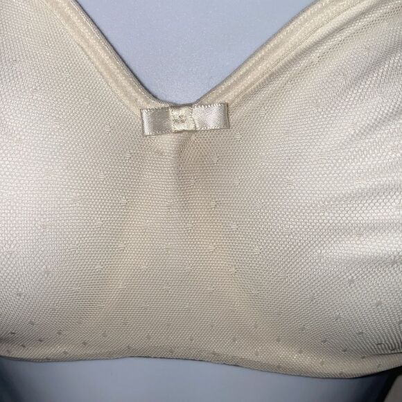 Soma Shadow Balconette Bra Off White Dotted Overlay Underwire Bra Size 34 D - Picture 5 of 9